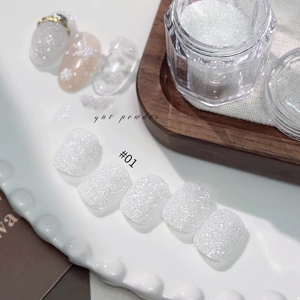 Poudre à paillettes pour ongles