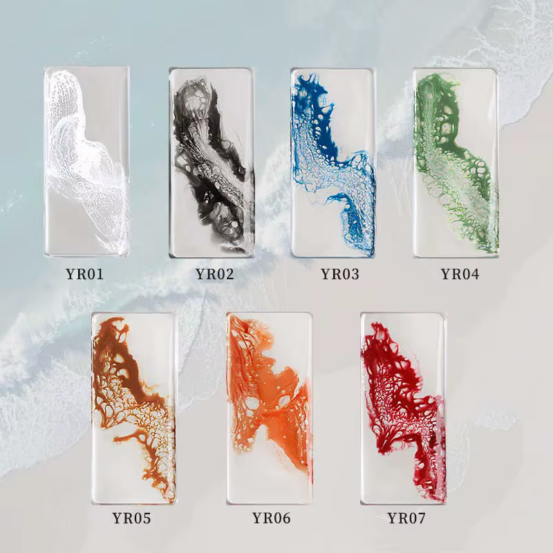 Vague Gel ongles tache rapide spécial Halo colorant Nail Art trou de bulle Gel 7 couleurs pour marbre