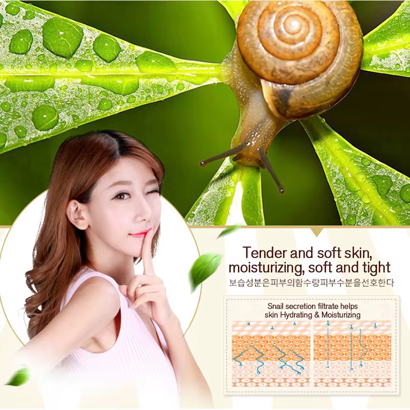 Soins de la peau crème d'escargot crème au collagène Anti-âge blanchir la peau crème pour le visage estompe les cernes supprimer les poches pour les yeux sérum pour les yeux