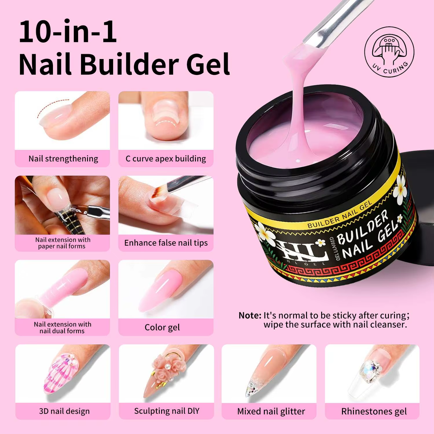 Kit de Gel de Construction pour Ongles