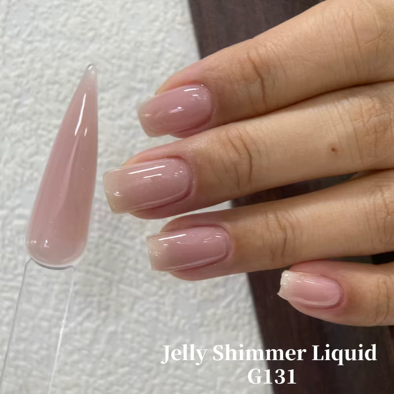 MSHARE 50g Gel de construction liquide scintillant pour ongles