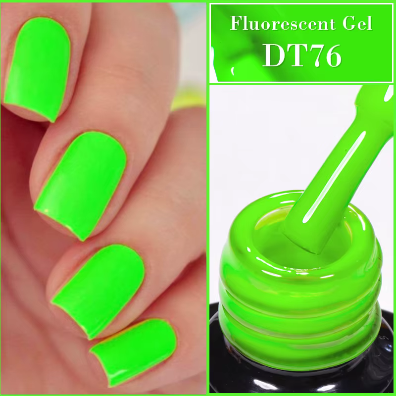 MEET ACROSS 7ml jaune rouge vert Gel Fluorescent Vernis à ongles néon Gel lumineux