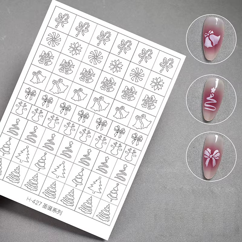 Pochoir d'aérographe pour ongles