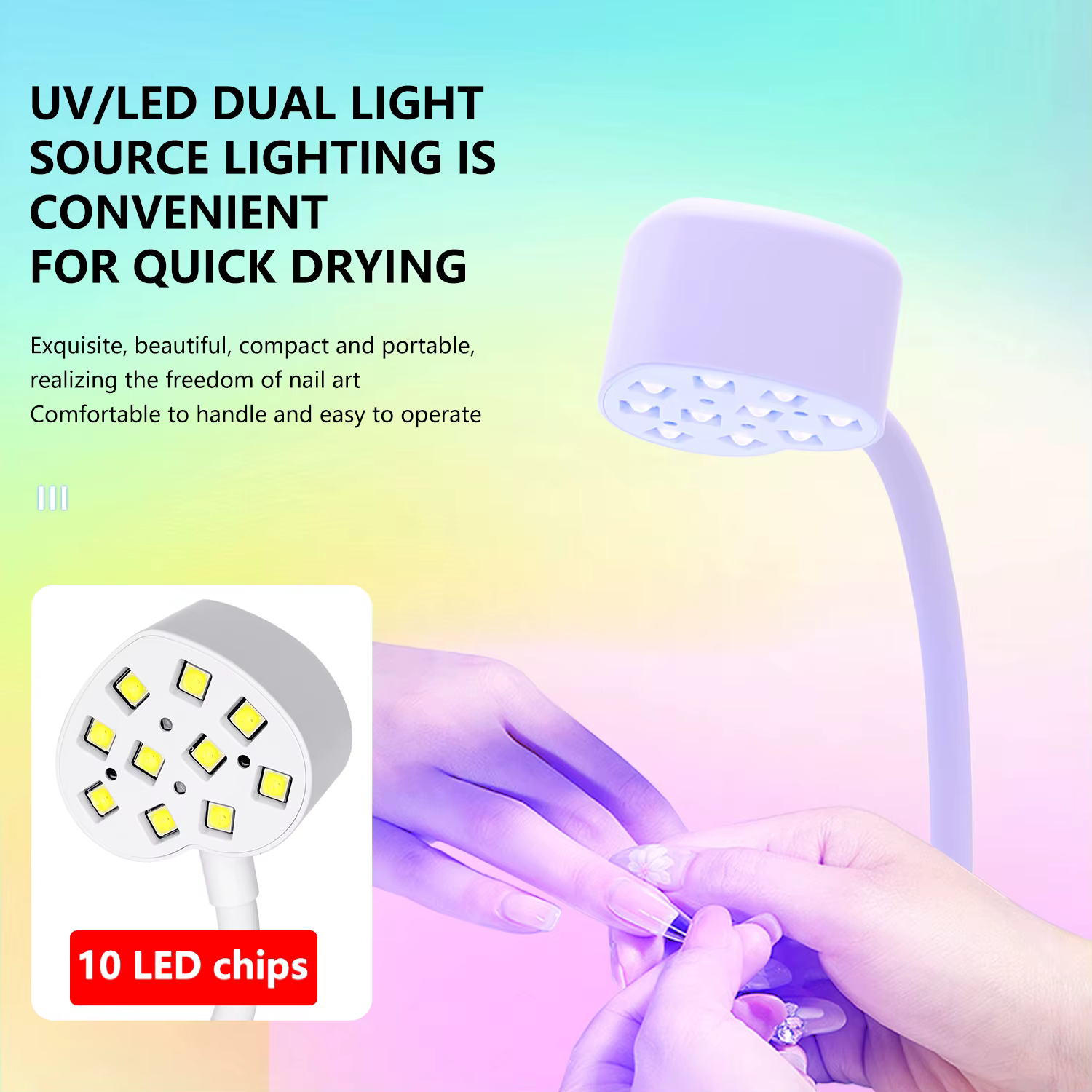 Lampe à ongles à induction intelligente