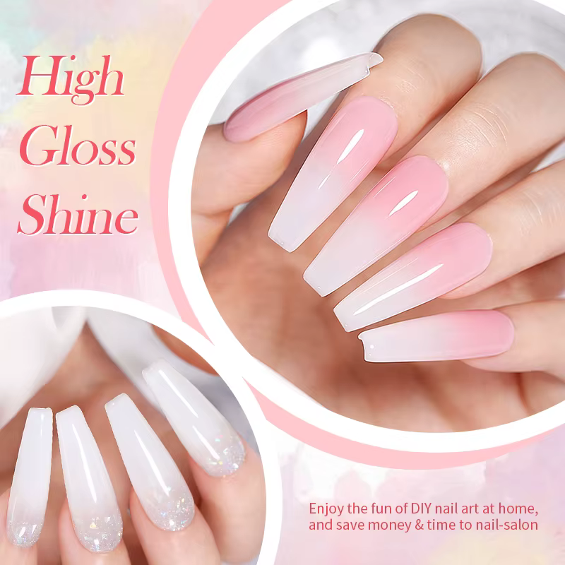 BORN PRETTY 15ml vernis à ongles Gel de Base en caoutchouc rose laiteux