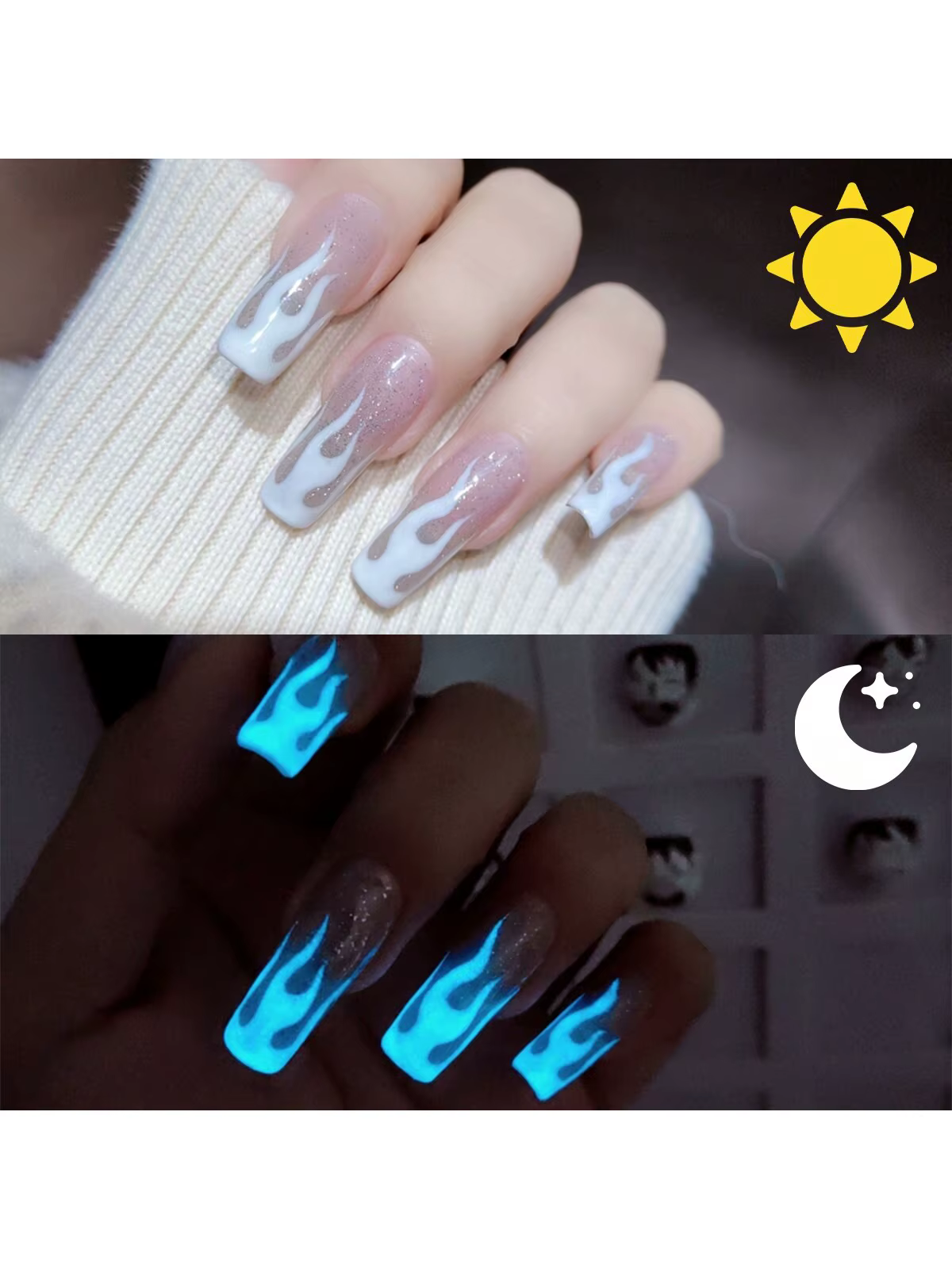 Vernis à ongles Gel qui brille dans la nuit