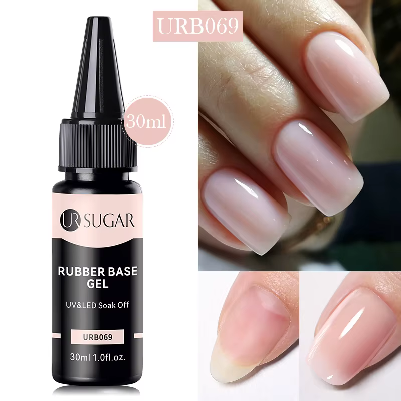 UR SUGAR 30ml Gel de Base en caoutchouc nu sans lingette couche de finition recharge paquet grand Volume vernis Semi-permanent UV LED Nail Art manucure