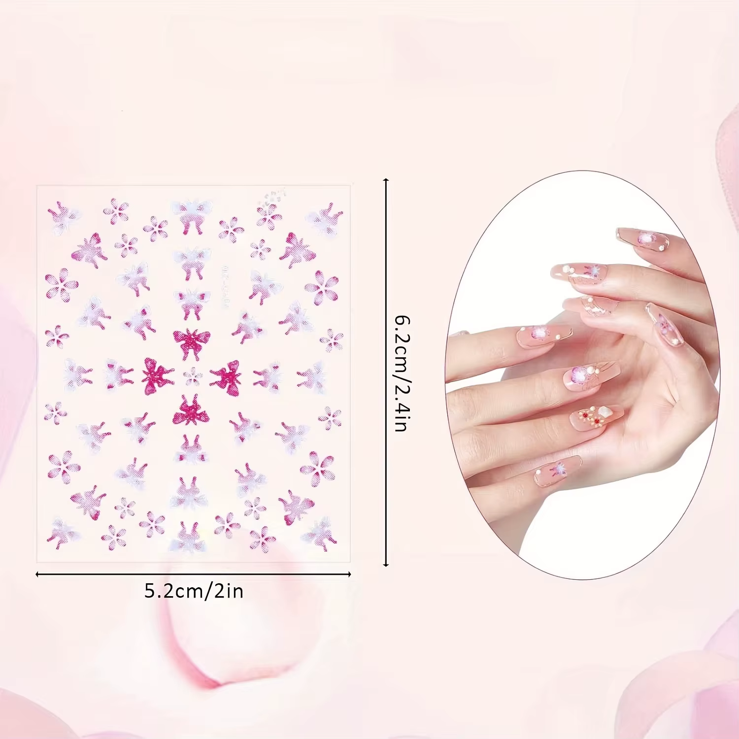 30 pièces (choire la quantité) autocollants pour ongles brillants-auto-adhésifs