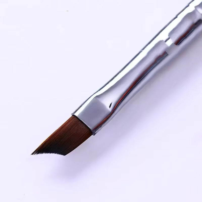 Stylo à ongles bâton bouche Oblique croissant peint pétale biseauté brosse