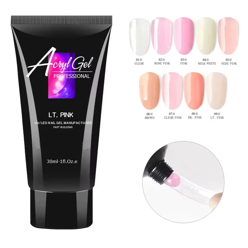 Gel d'extension d'ongles en Poly acrylique