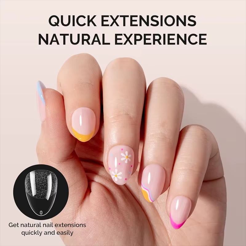 Pointes d'ongles ultra-courtes en forme d'amande