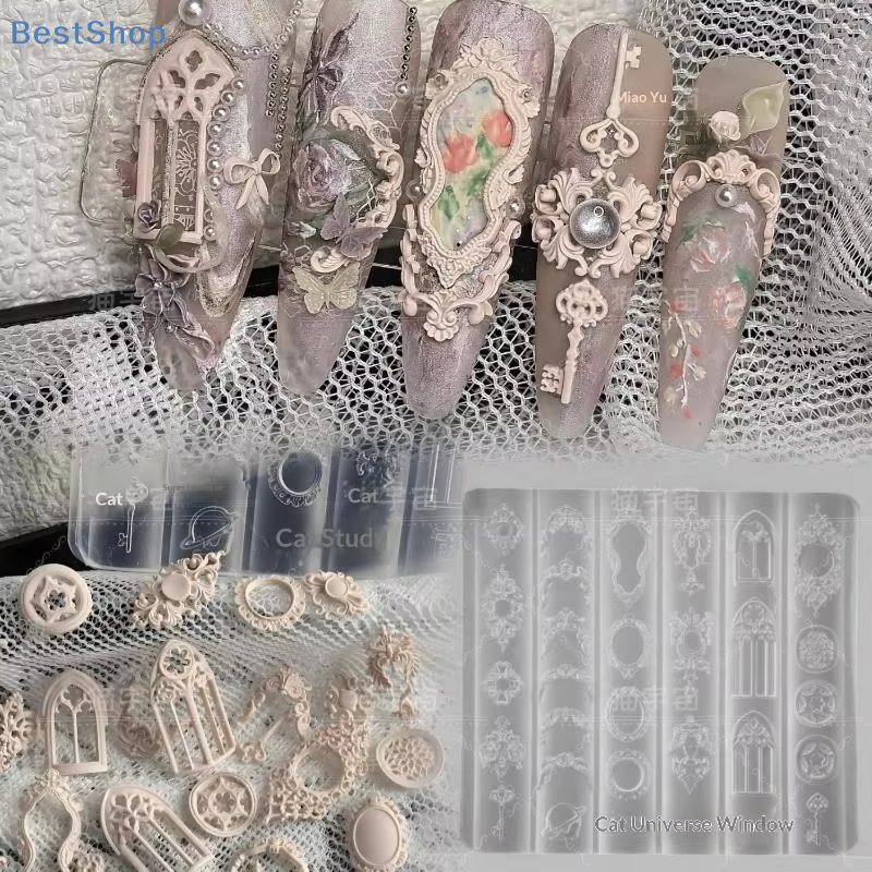 ♥ Moule en Silicone pour Nail Art de Style gothique