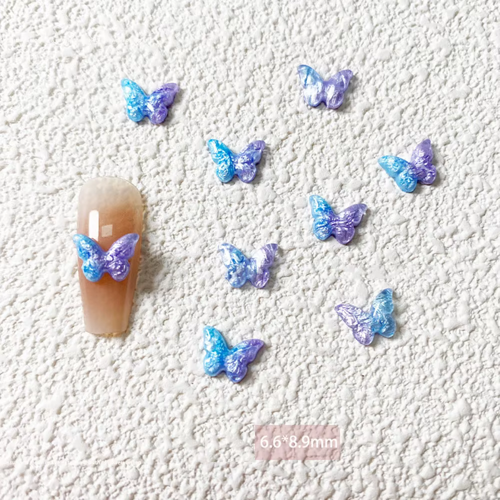 Nacre papillon-perle lumière breloques mélange