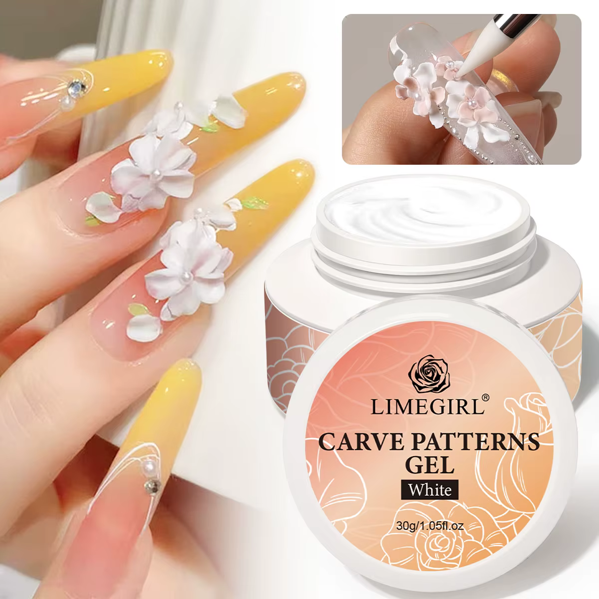 LIMEGIRL 30g Gel de sculpture pour ongles