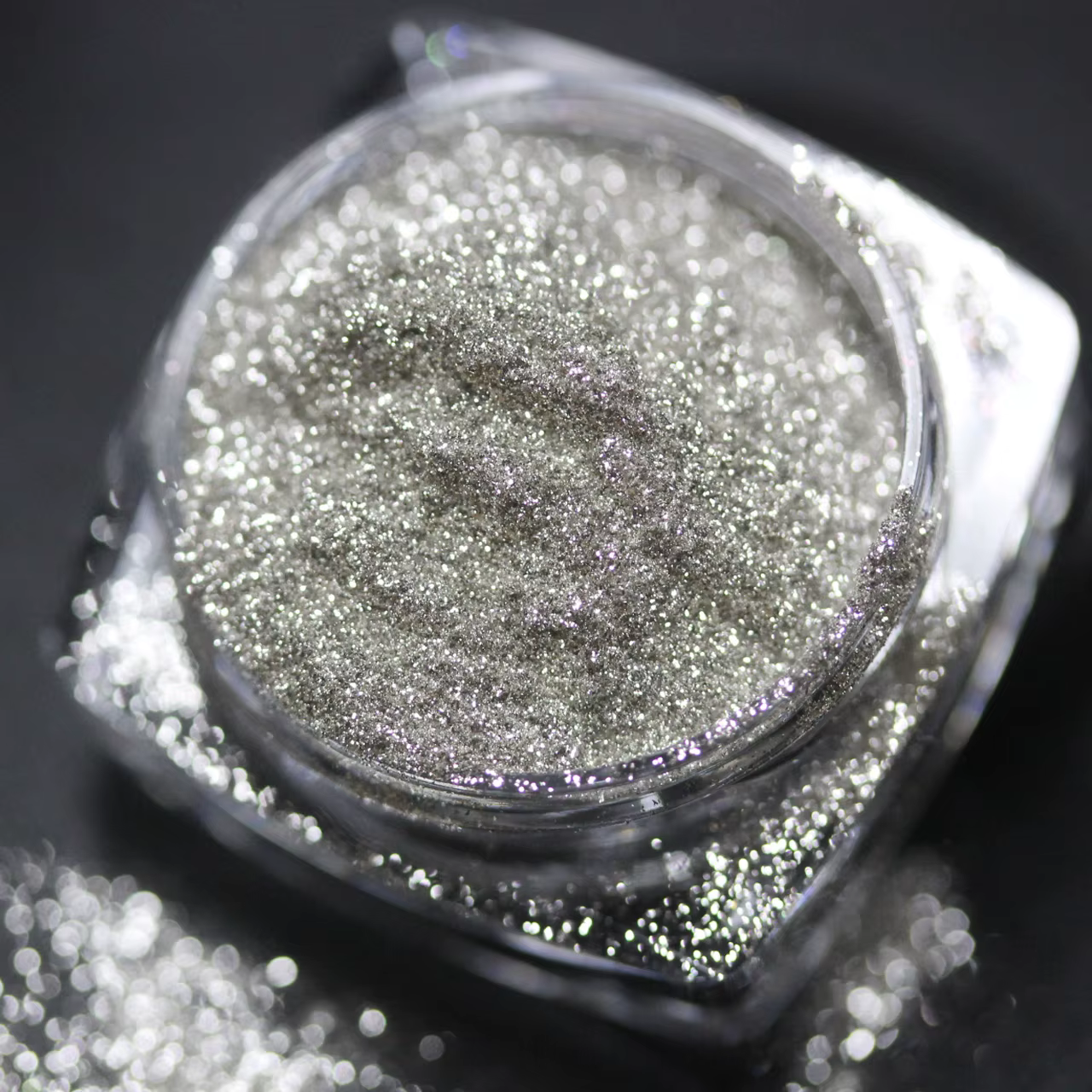Pigment nacré en gros de la série Ray Shine argenté et doré pour la décoration d'ongles