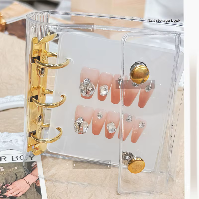 Livre de rangement pour pièces d'art des ongles