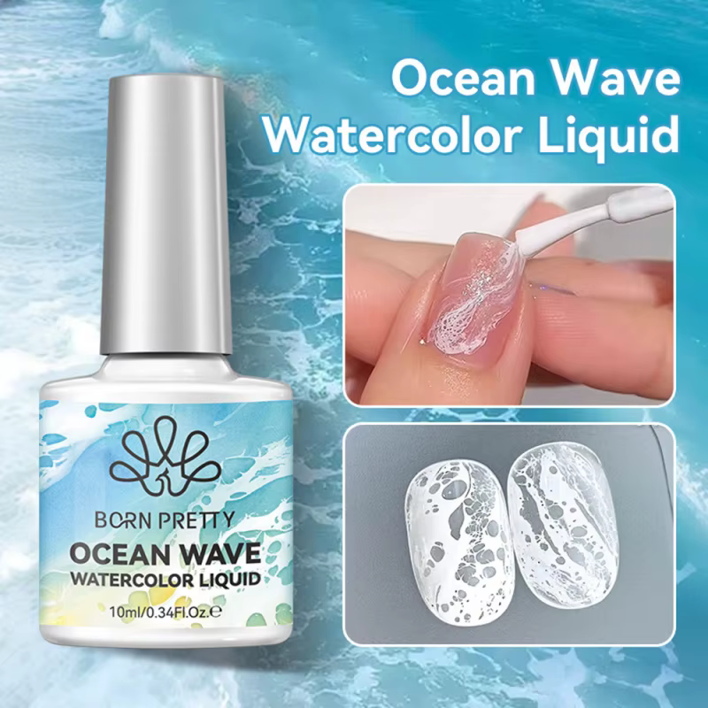 Vernis à ongles gel 10ml Océan Blanc Effet Bulles