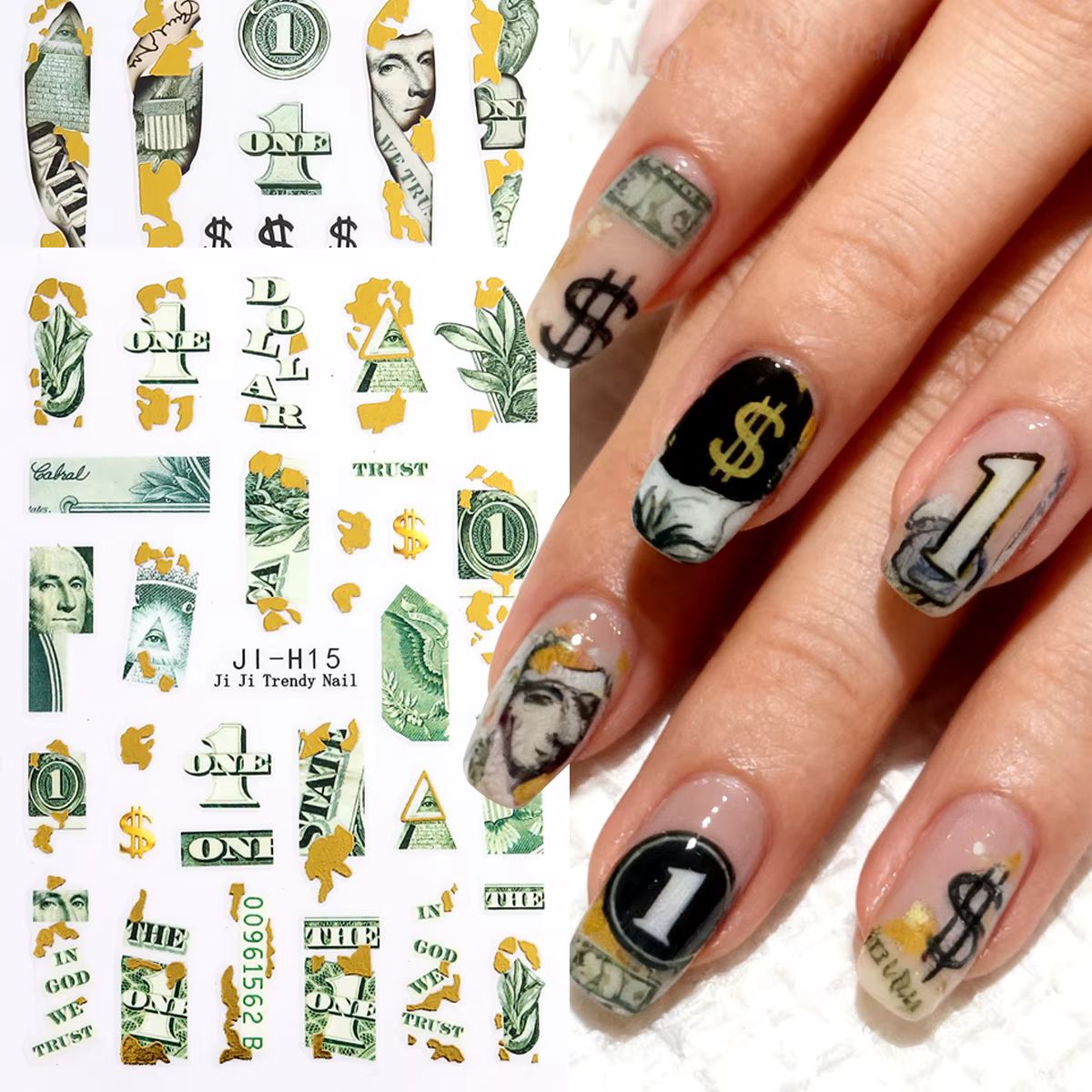 Autocollants 3D pour ongles
