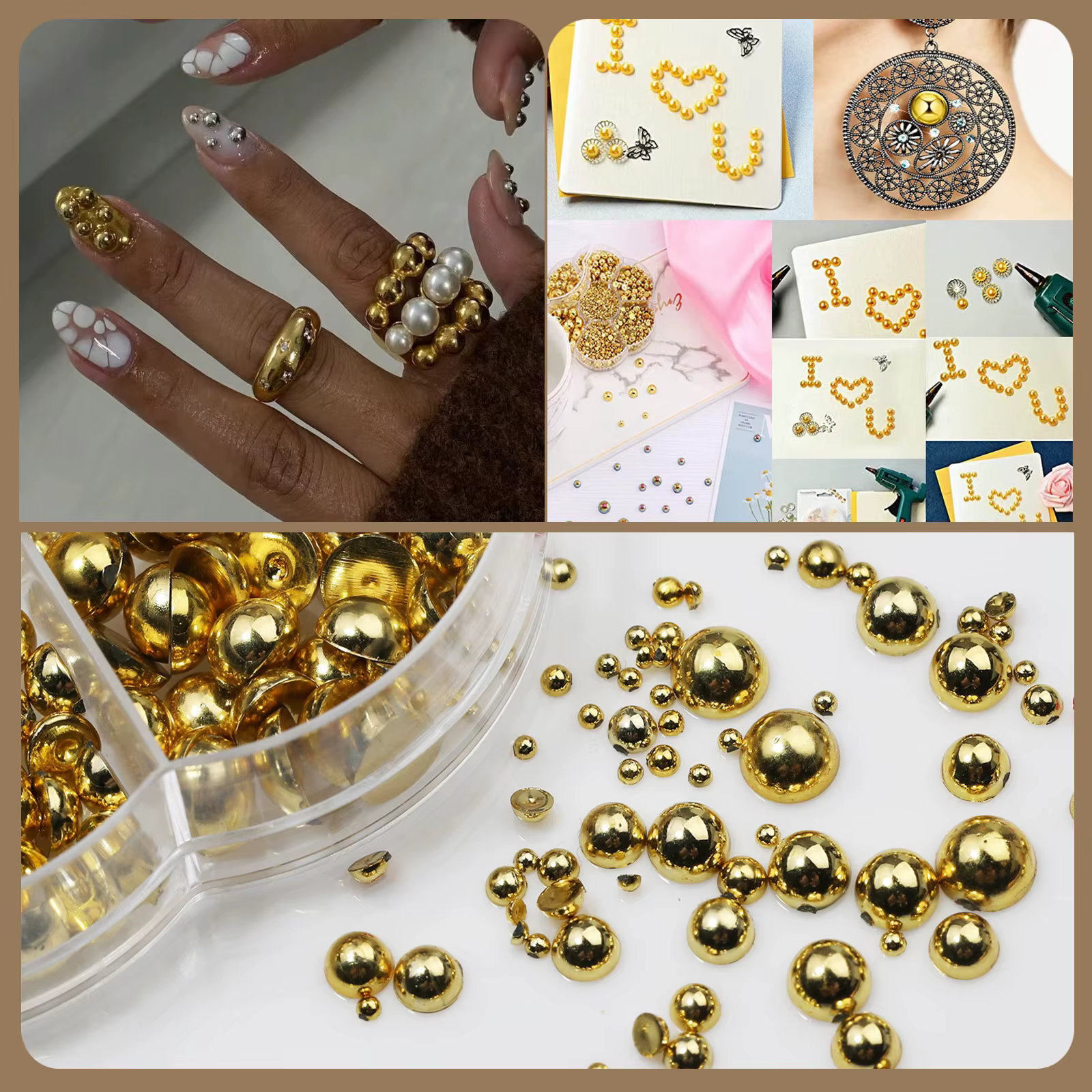 Boîte de prune mixte pour la décoration des ongles