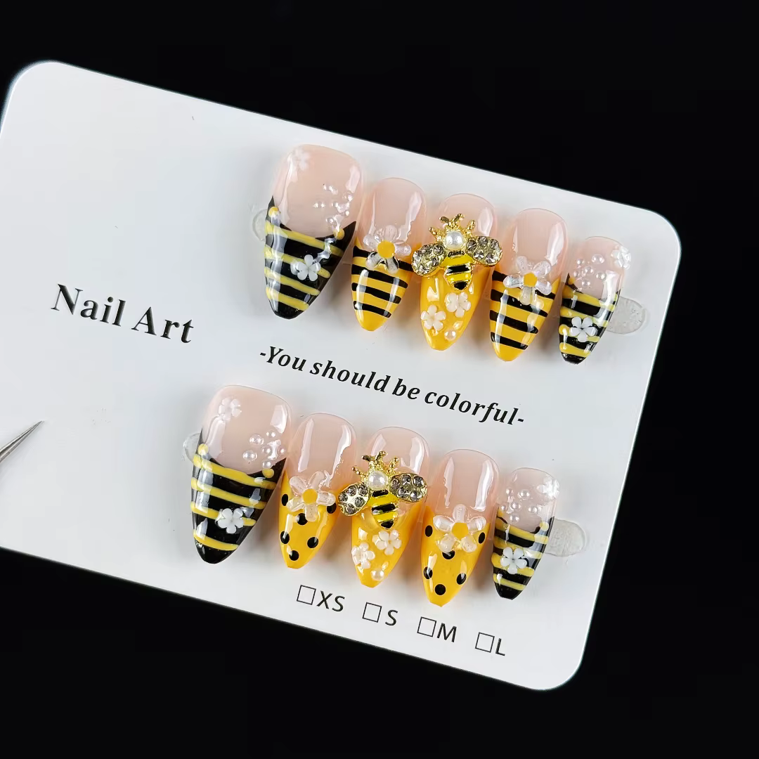 10 pièces de faux ongles haut de gamme