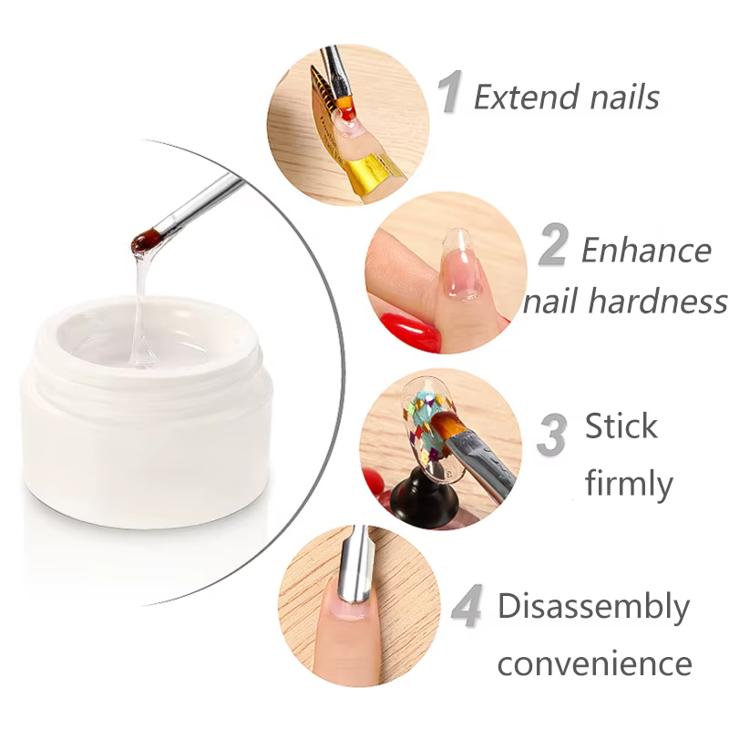 15Ml Extension d'ongle 3 couleurs Poly Gel UV