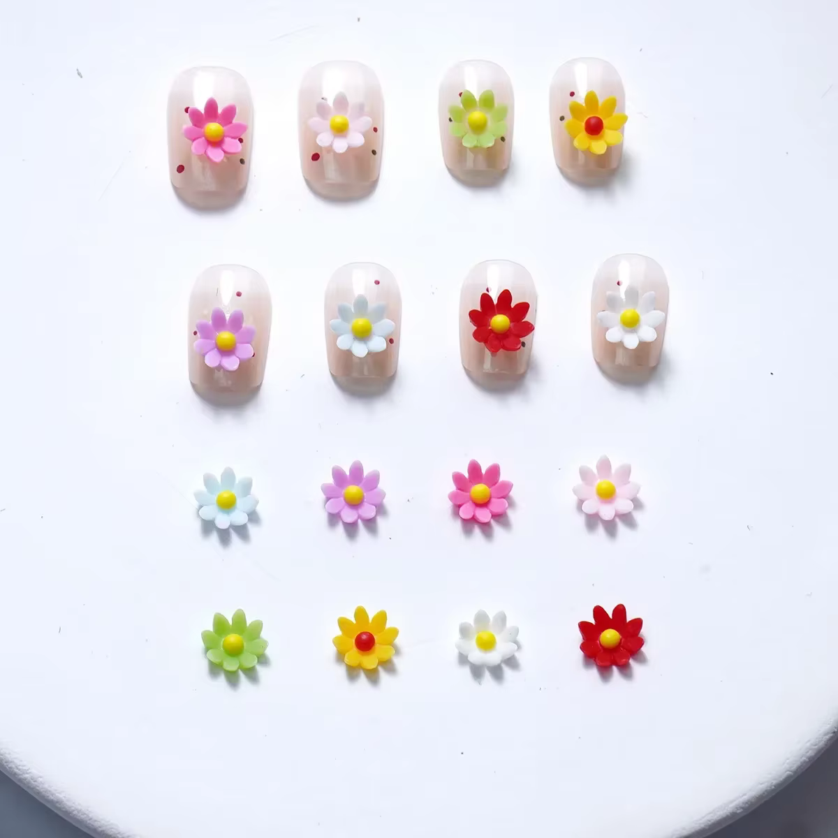 Breloques pour ongles florales japonaises