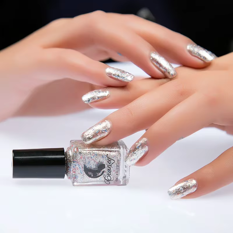 Verhéritage à ongles couleur métal semi-continu
