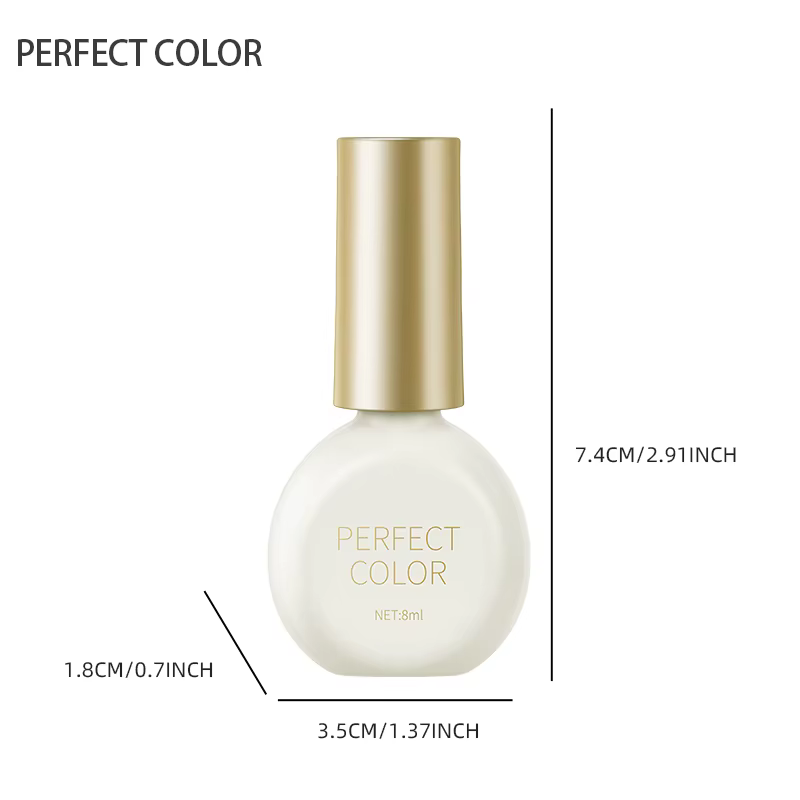 PERPECT COLOR Gel Adhésif pour Feuilles de Transfert d'Art Ongulaire 8ML