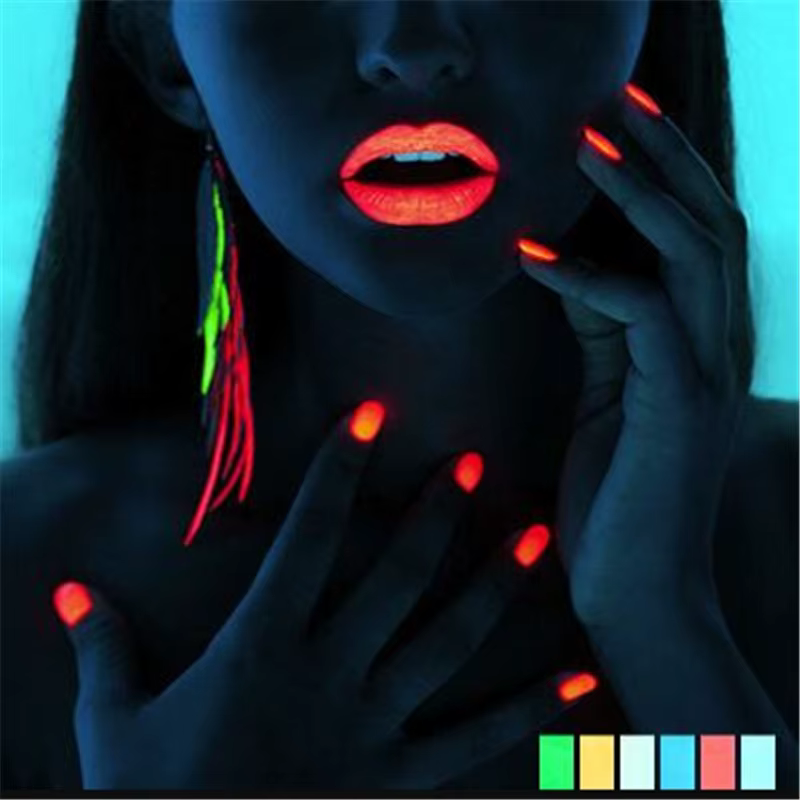 Pigment fluorescent en poudre de phosphore lumineuse pour ongles 12 couleurs-10g pour ongles/maquillage...