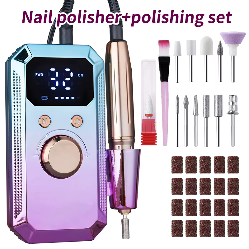 Outil professionnel portable pour le ponçage et le polissage des ongles