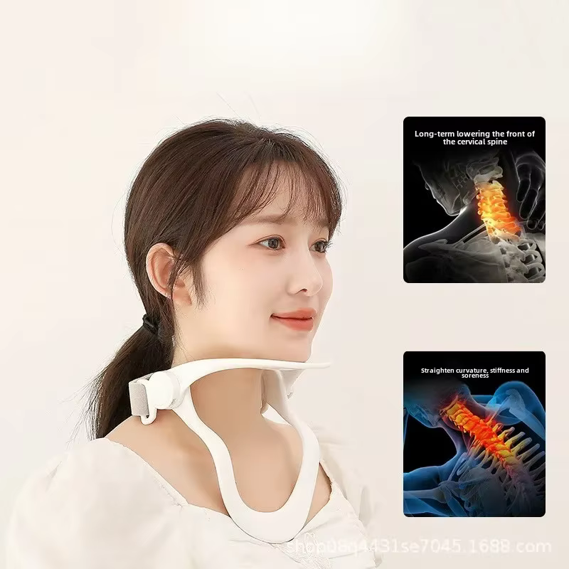 Collier cervical, soutien du cou, posture de la tête avant, assise longue, traction du cou, posture assise correcte, soutien du cou