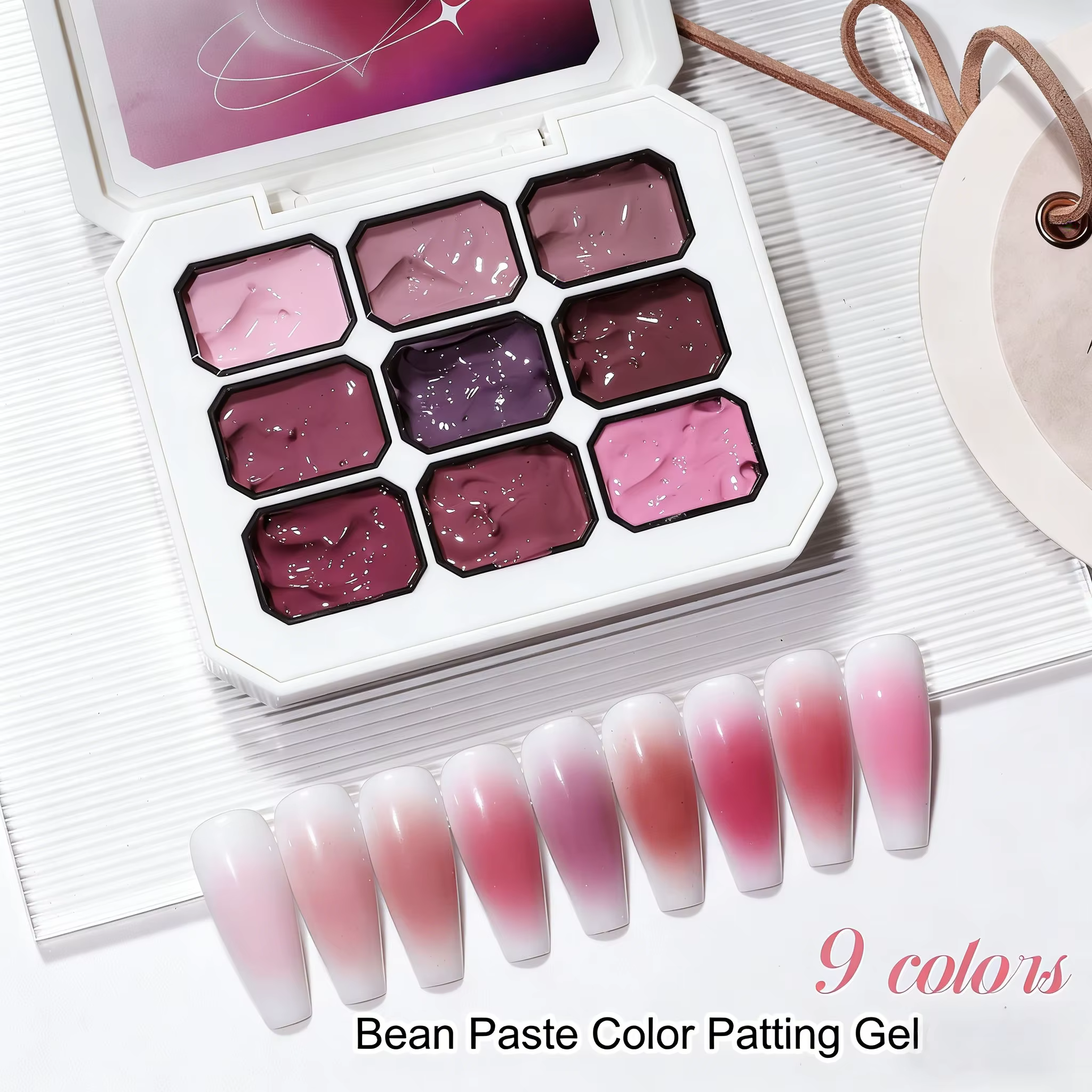 Vernis à ongles rose uni 9 couleurs