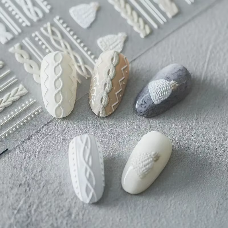 Autocollant pour ongles gravé en acrylique
