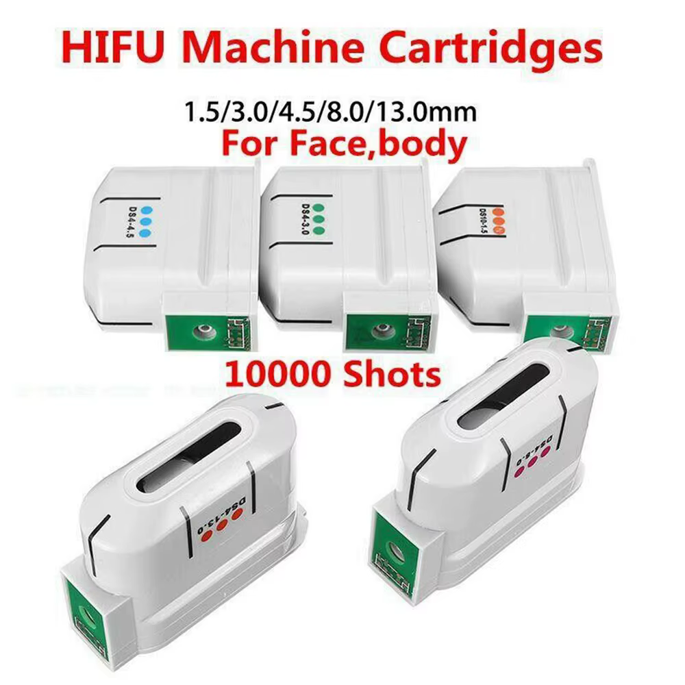 Cartouche HIFU pour le visage, adhérence qualifiée ale et Linge interchangeables, transducteur anti-âge, version 2.0.Y, 10000 coups