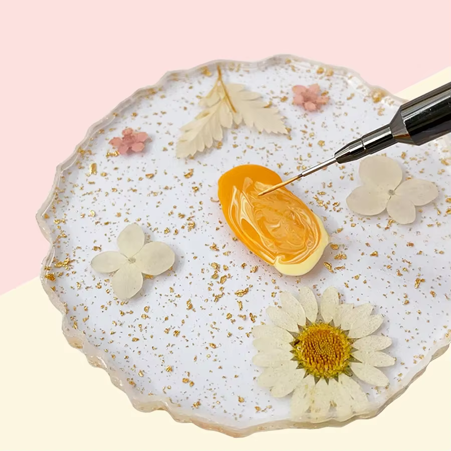 Palette d'art d'ongle de feuille d'or pour les artistes de manucure avec l'outil de photographie de panneau d'affichage de mélange de vernis Gel de conception de fleur