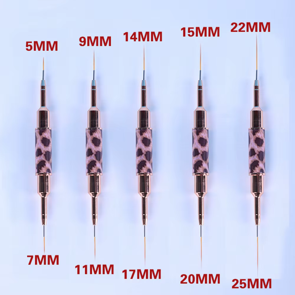 Pinceaux pour Nail Art imprimé léopard