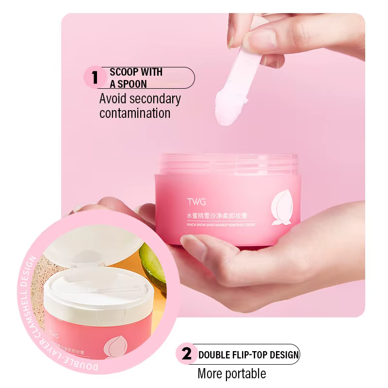 Baume nettoyant à l'avocat 4-en-1, démaquillant pour le visage, les yeux et les lèvres, fusion rapide, sans résidus, baume nettoyant doux, parfumé aux fruits