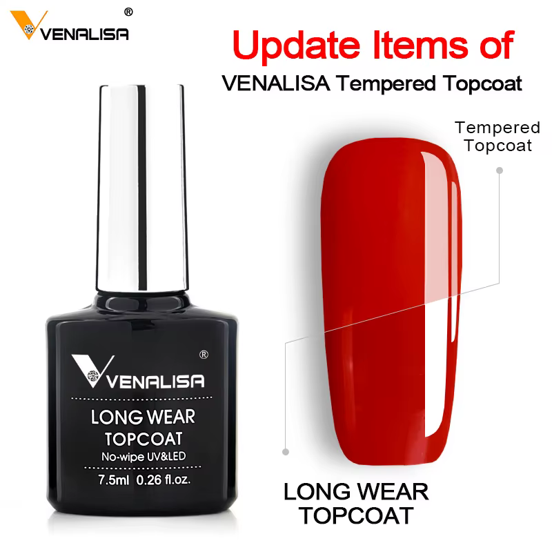 VENALISA nouveauté longue tenue trempé Nowipe couche de finition facile à décoller l'eau Base manteau
