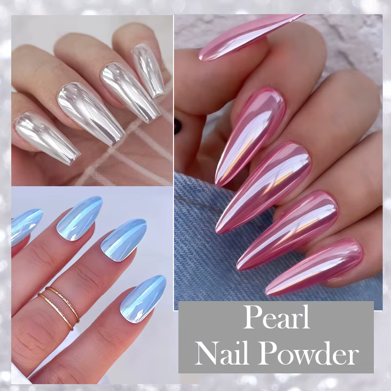 NICOLE DIARY – poudre à ongles miroir au clair de lune