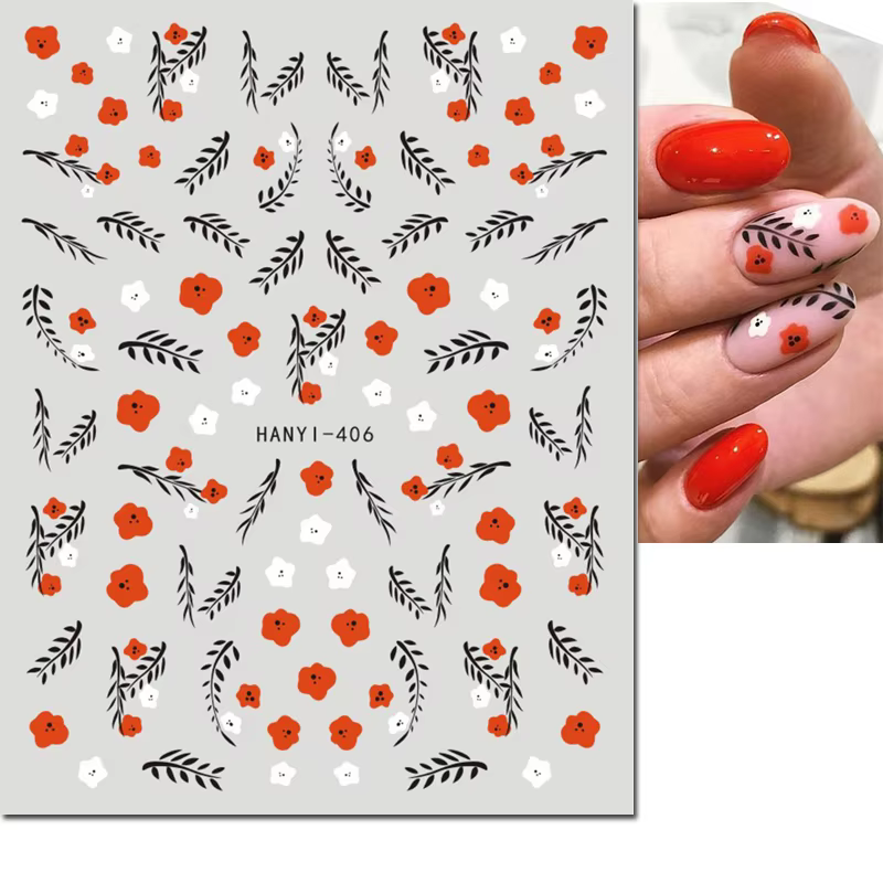 Décalcomanies 3D pour Nail Art