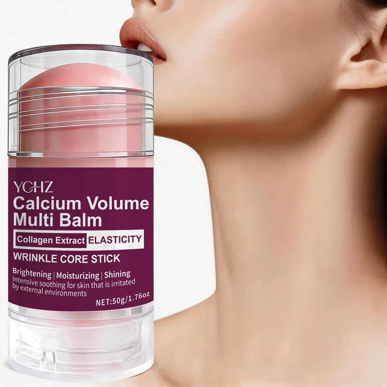 Stick de soin du visage au collagène : un produit multifonctionnel qui combine baume à lèvres, crème pour les yeux, crème pour le cou, base de maquillage et hydratant pour le visage, offrant des effet