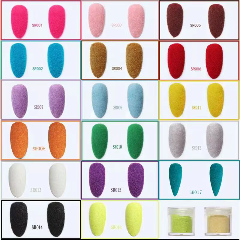 Poudre de velours pour ongles