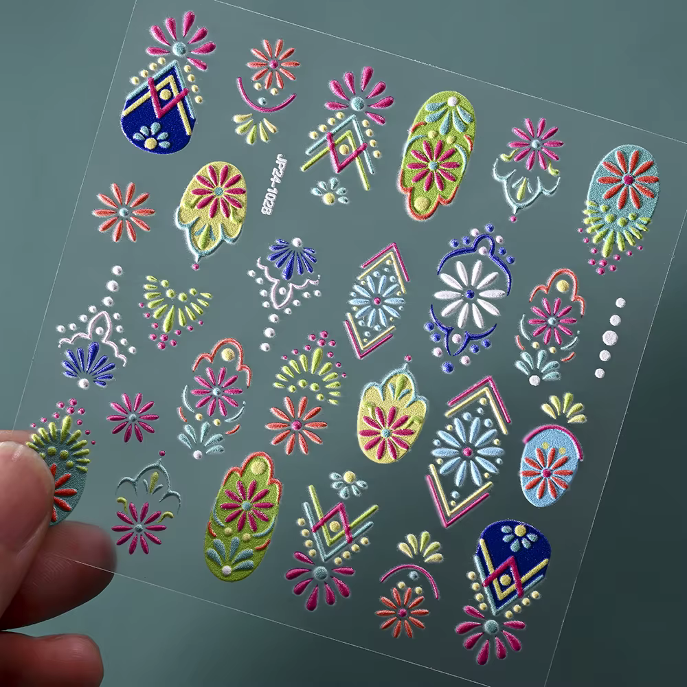 Autocollant pour ongles mexicains