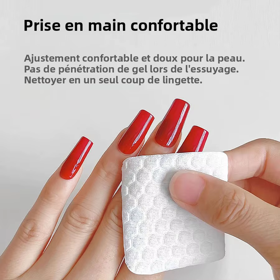 200 lingettes non pelucheuses pour ongles