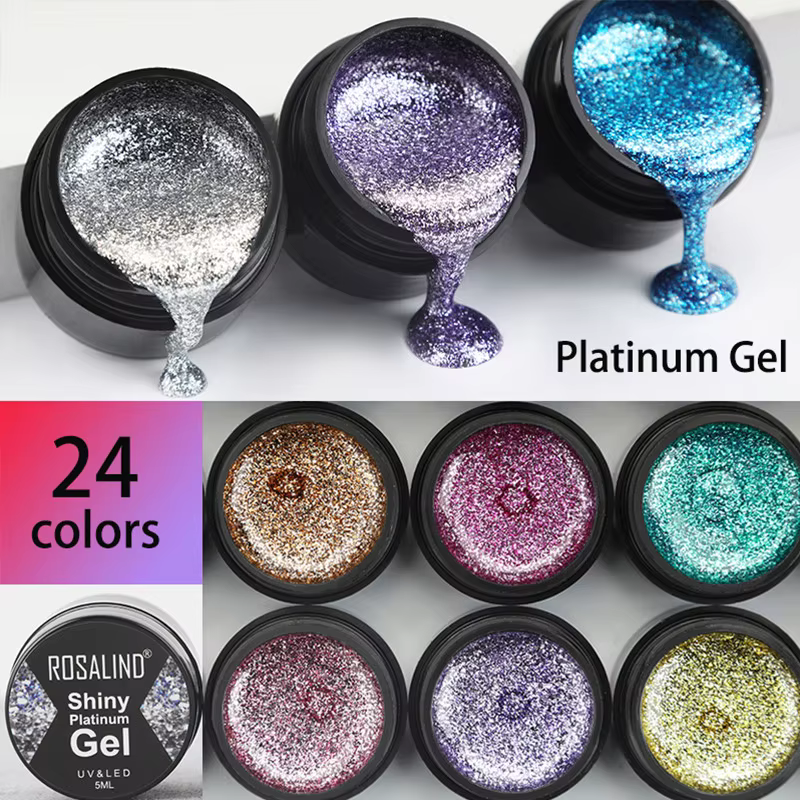 ROSALIND Gel vernis à ongles paillettes peinture