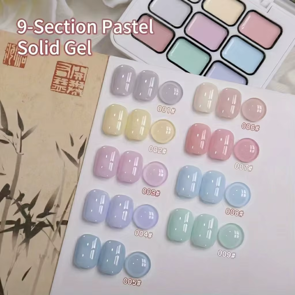 Gel de vernis à ongles Macaron 9 couleurs