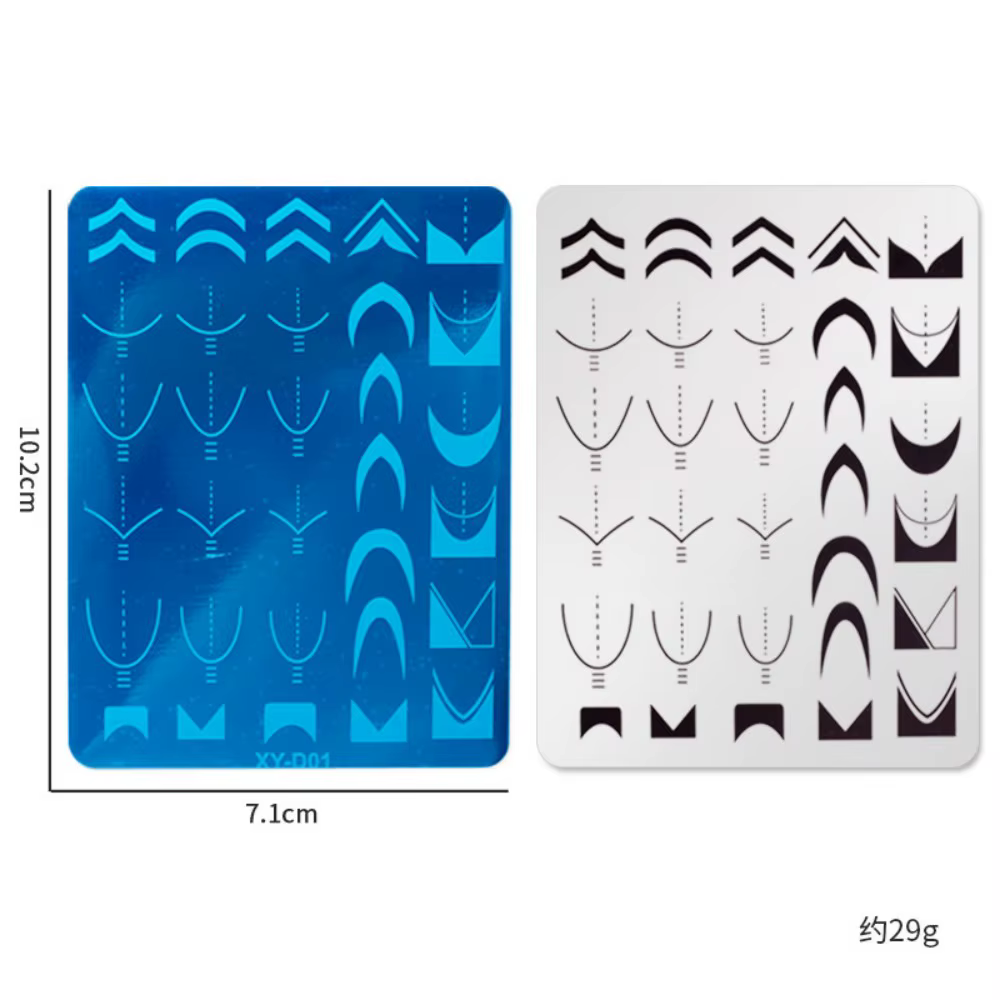 Nouveaux pochoirs pour nail art français : motifs floraux