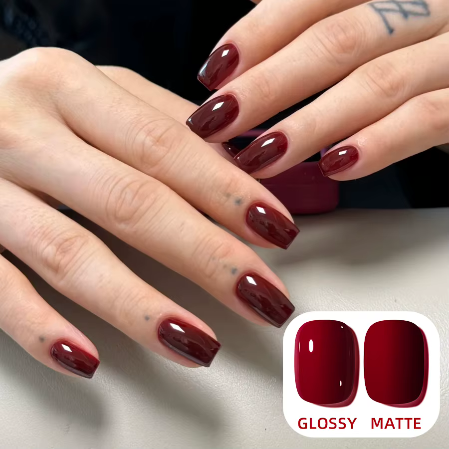 Vernis à ongles Gel rouge bordeaux