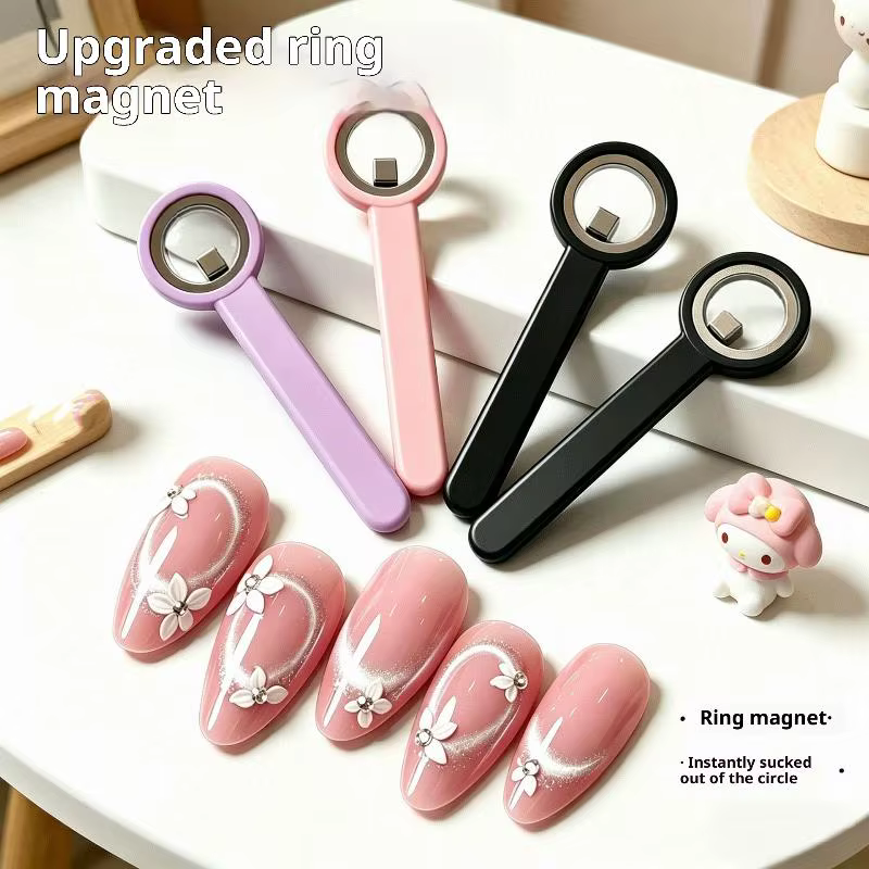 Bâtonnet magnétique pour nail art œil de chat français avec poignée