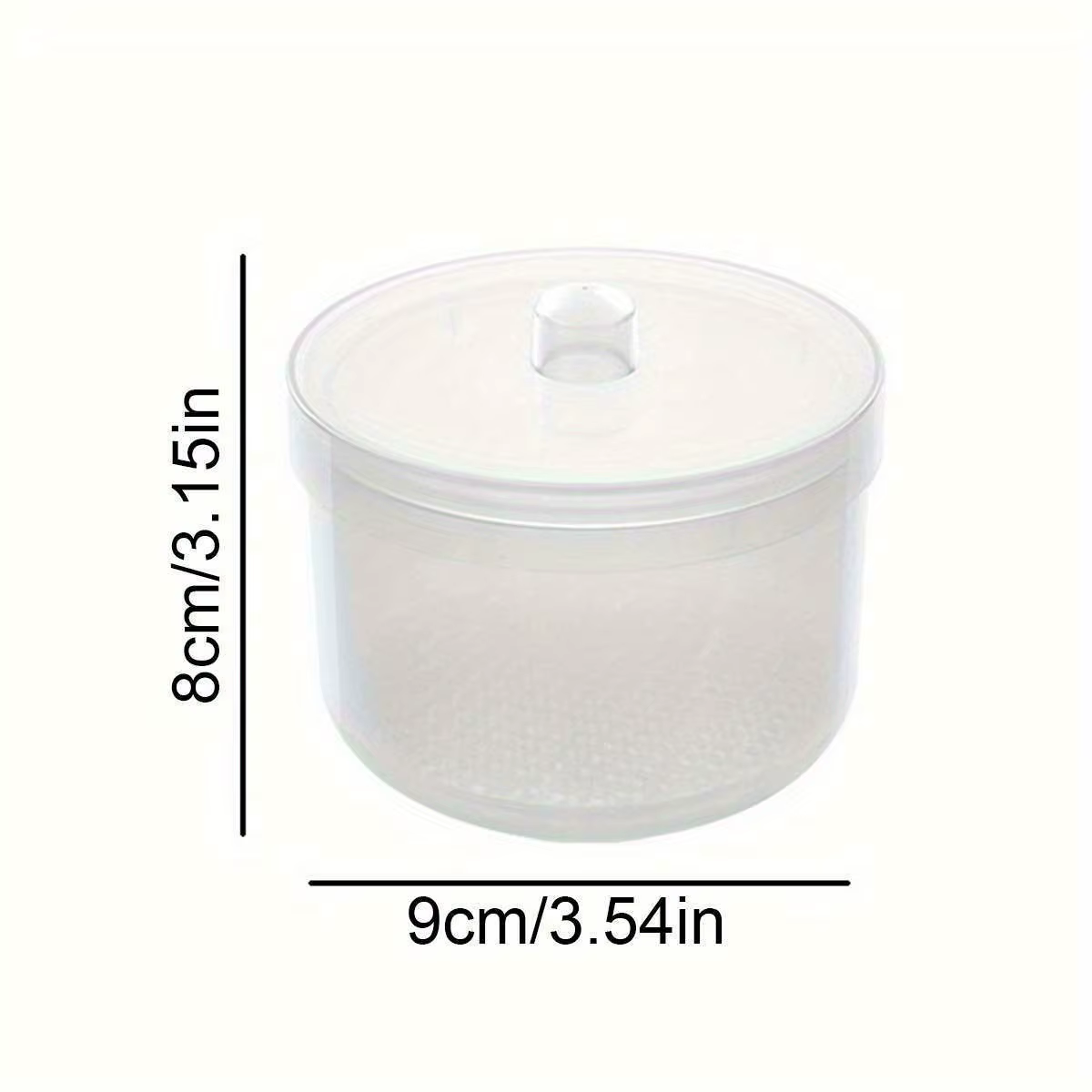 Boîte de nettoyage et de désinfection de tête de polissage des ongles avec filtre